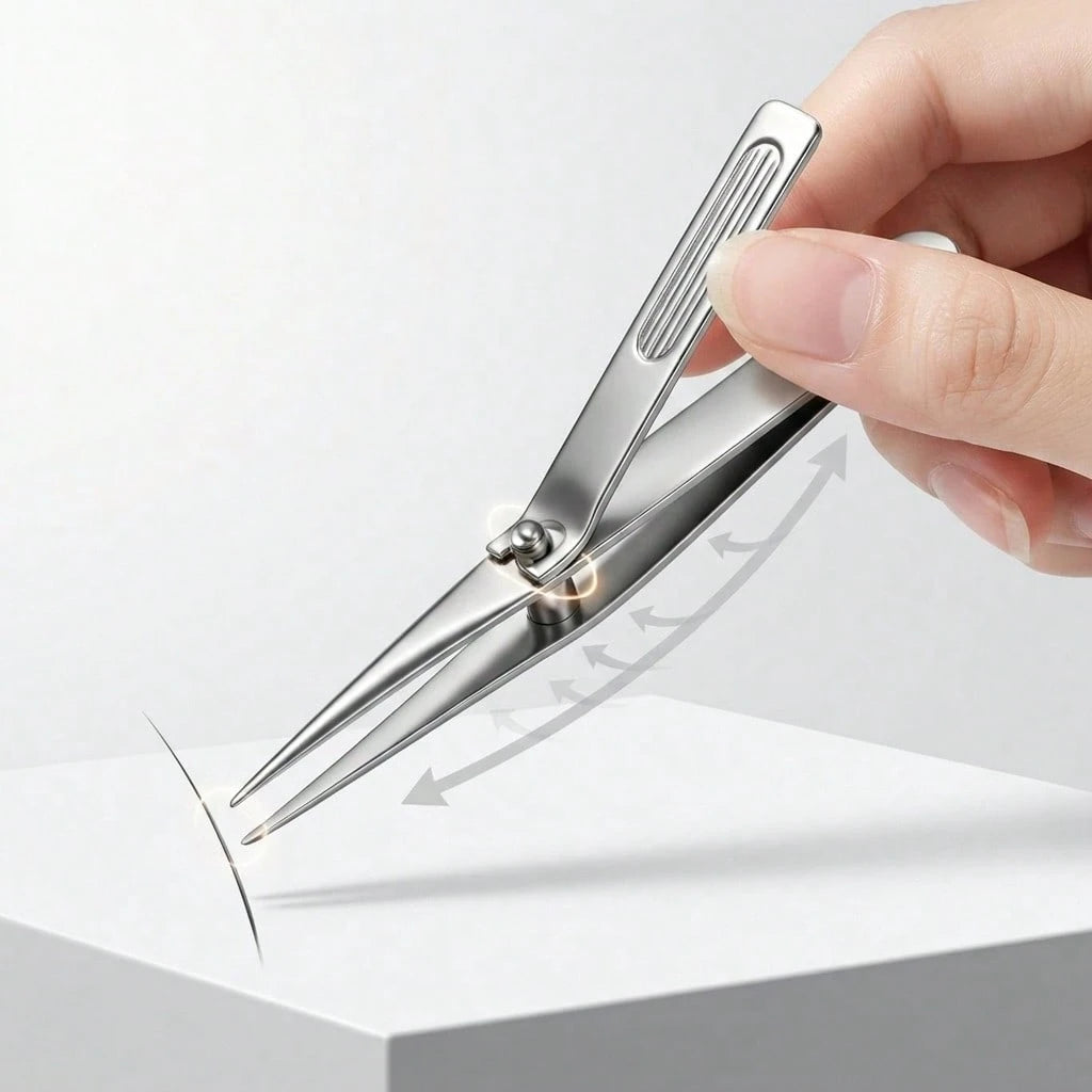 Leverage Eyebrow Tweezers Precision Stainless Steel Slant/Pointed Tip Effortless Hair Removal Tweezer For Women Men