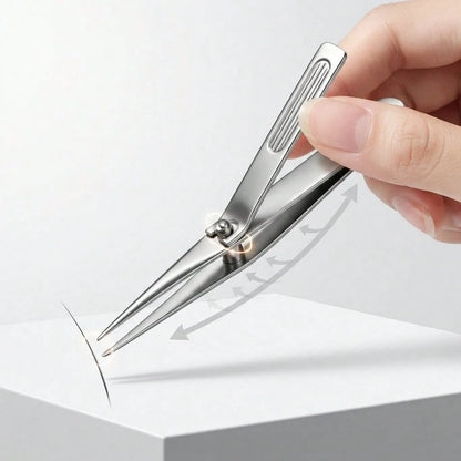 Leverage Eyebrow Tweezers Precision Stainless Steel Slant/Pointed Tip Effortless Hair Removal Tweezer For Women Men