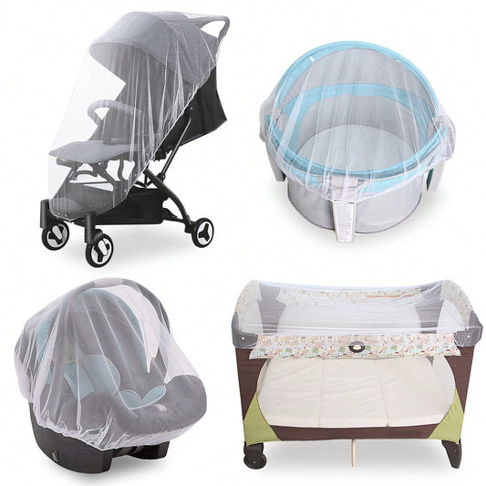 Leybybui Portable & Durable Baby Mosquito Net – Fits Strollers, Bassinets, Cribs & Travel Cots, Lightweight Insect Protection For Infants