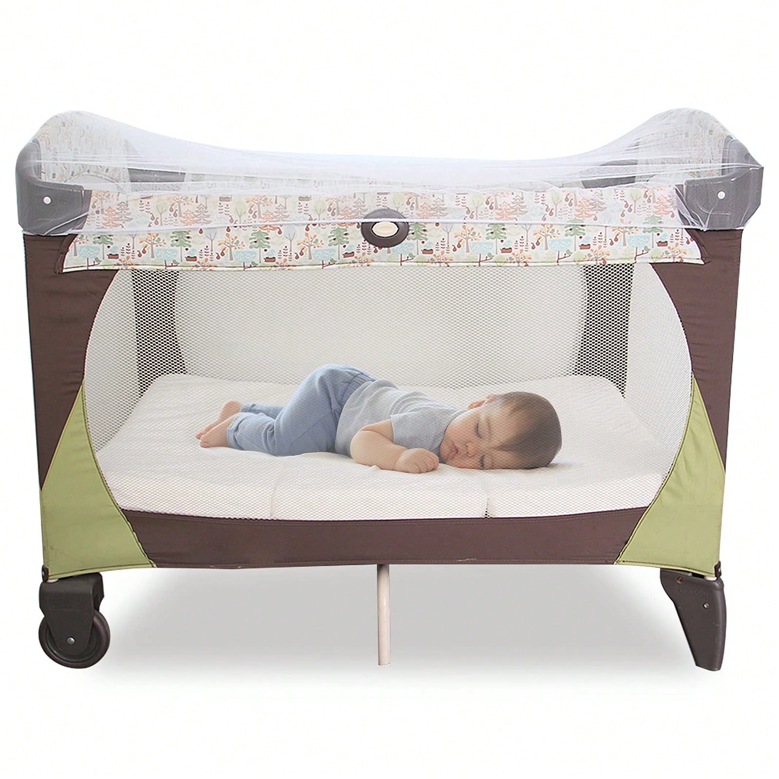 Leybybui Portable & Durable Baby Mosquito Net – Fits Strollers, Bassinets, Cribs & Travel Cots, Lightweight Insect Protection For Infants