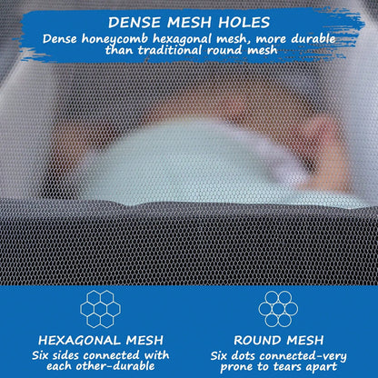 Leybybui Portable & Durable Baby Mosquito Net – Fits Strollers, Bassinets, Cribs & Travel Cots, Lightweight Insect Protection For Infants