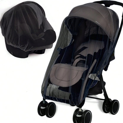 Leybybui Universal Baby Stroller Mosquito Net- Breathable Mesh Bug Protection For Bassinets, Playards & Cribs| Summer Outdoor Must-Have