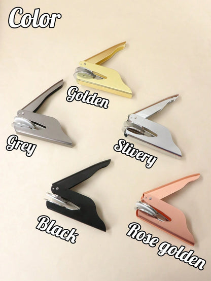 LICVIC Custom Embosser Stamp, Personalized Logo & Image Embossing Tool, Customized Self-Inking Seal, Customizable Gift For Friends & Colleagues, Ideal Holiday Present For Craft Enthusiasts & Office Pr
