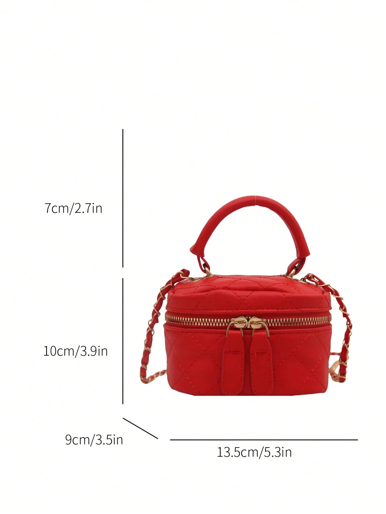 Lightweight Mini Chain Bag Quilted Handbag Bucket Bag Suitable For Girls, College Students And Office Workers