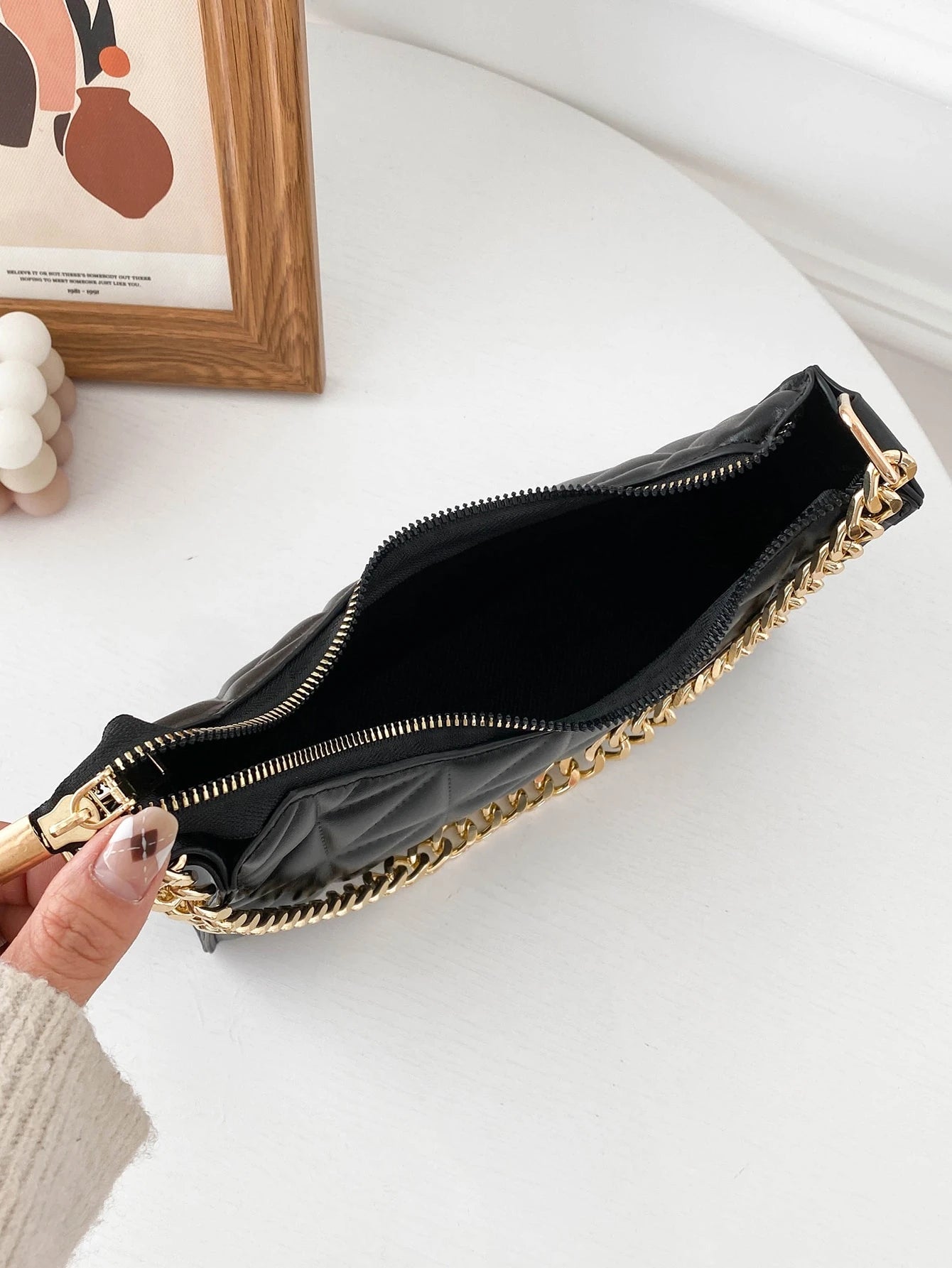 Lightweight,Business Casual Quilted Pattern Chain Bag For Teen Girls Women College Students,Rookies & White-Collar Workers Perfect For Office,College,Work,Business,Commute,Outdoors, Travel, Outings