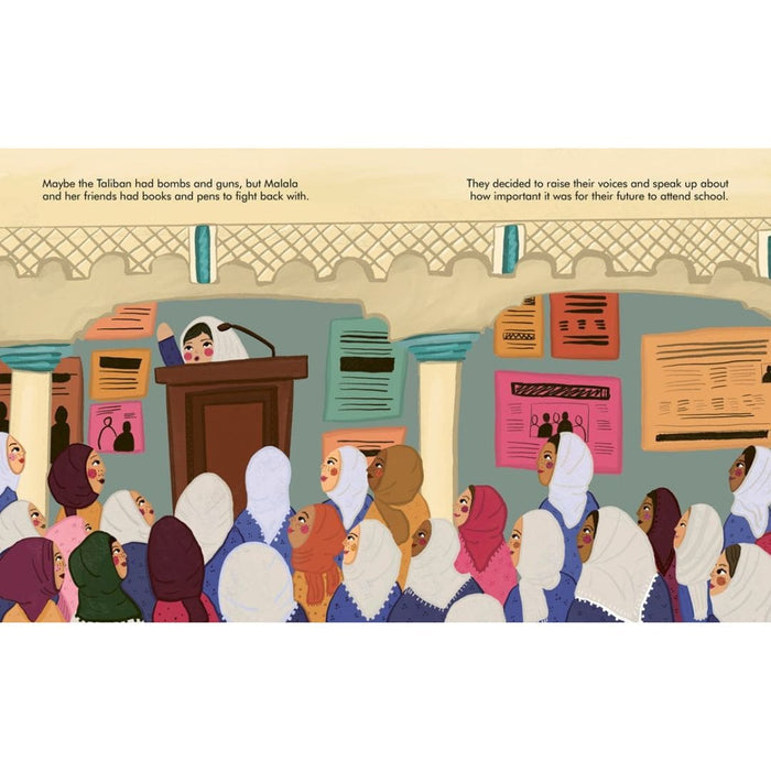 Little People, Big Dreams - Malala Yousafzai, inside book