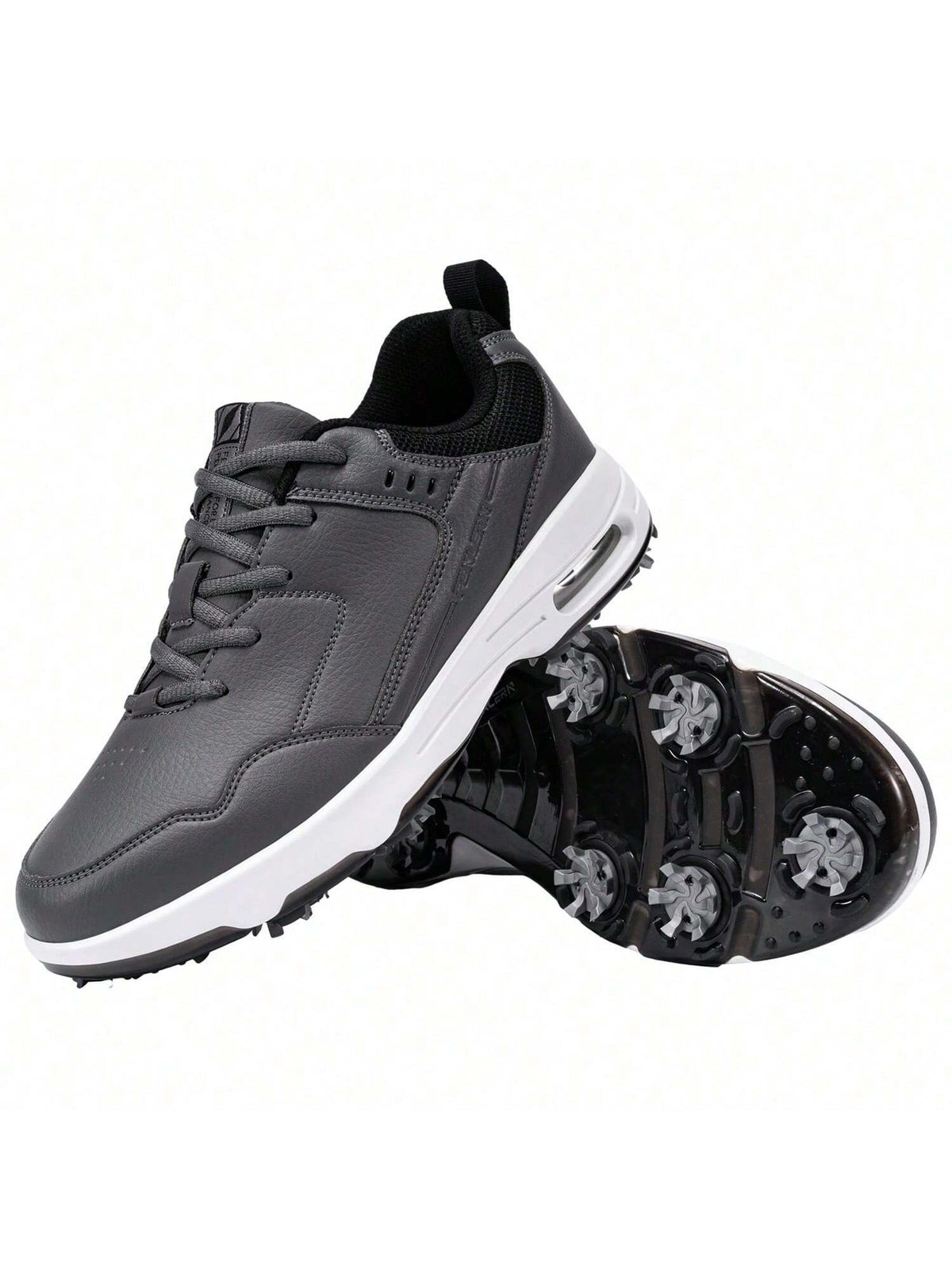(Local Shipment)Men Golf Shoes +With Studs +Waterproof Men Sports Shoes Breathable Flexible Shoe Comfort Shock Men's Outdoor Competitive Golf Shoes
