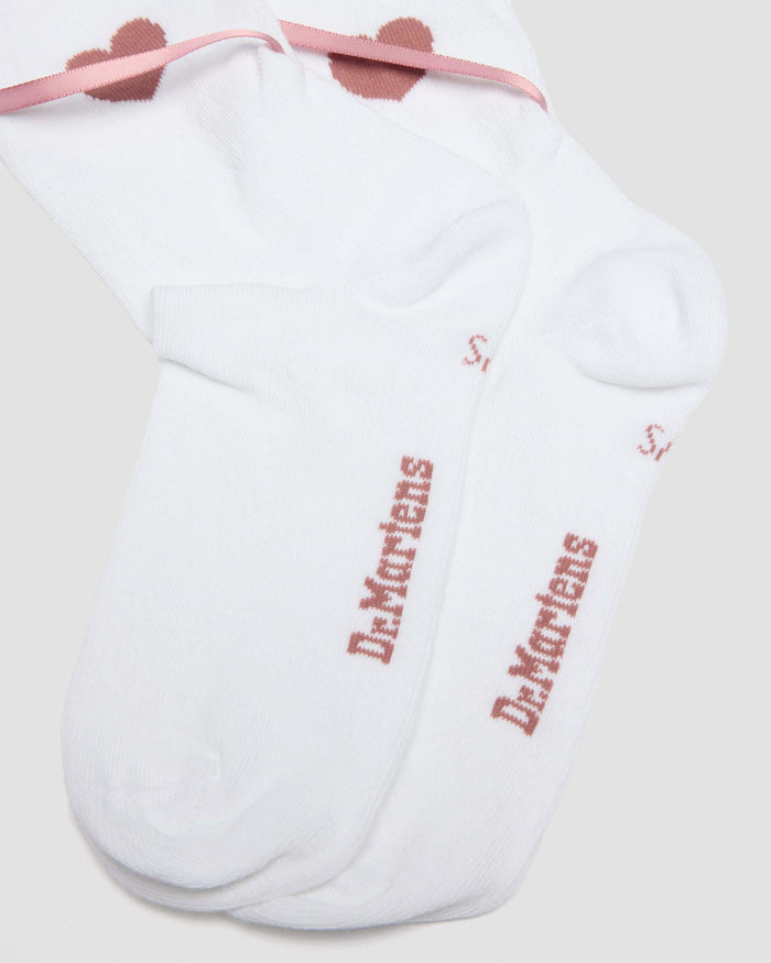 Long Lace-Up Organic Cotton Blend Socks