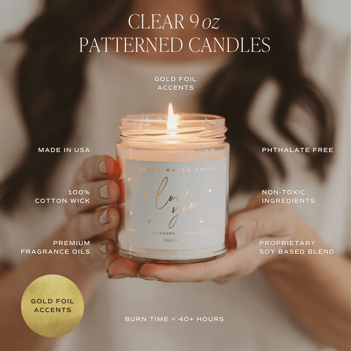 Love You, Mom 9 oz Soy Candle - Mother's Day Gifts