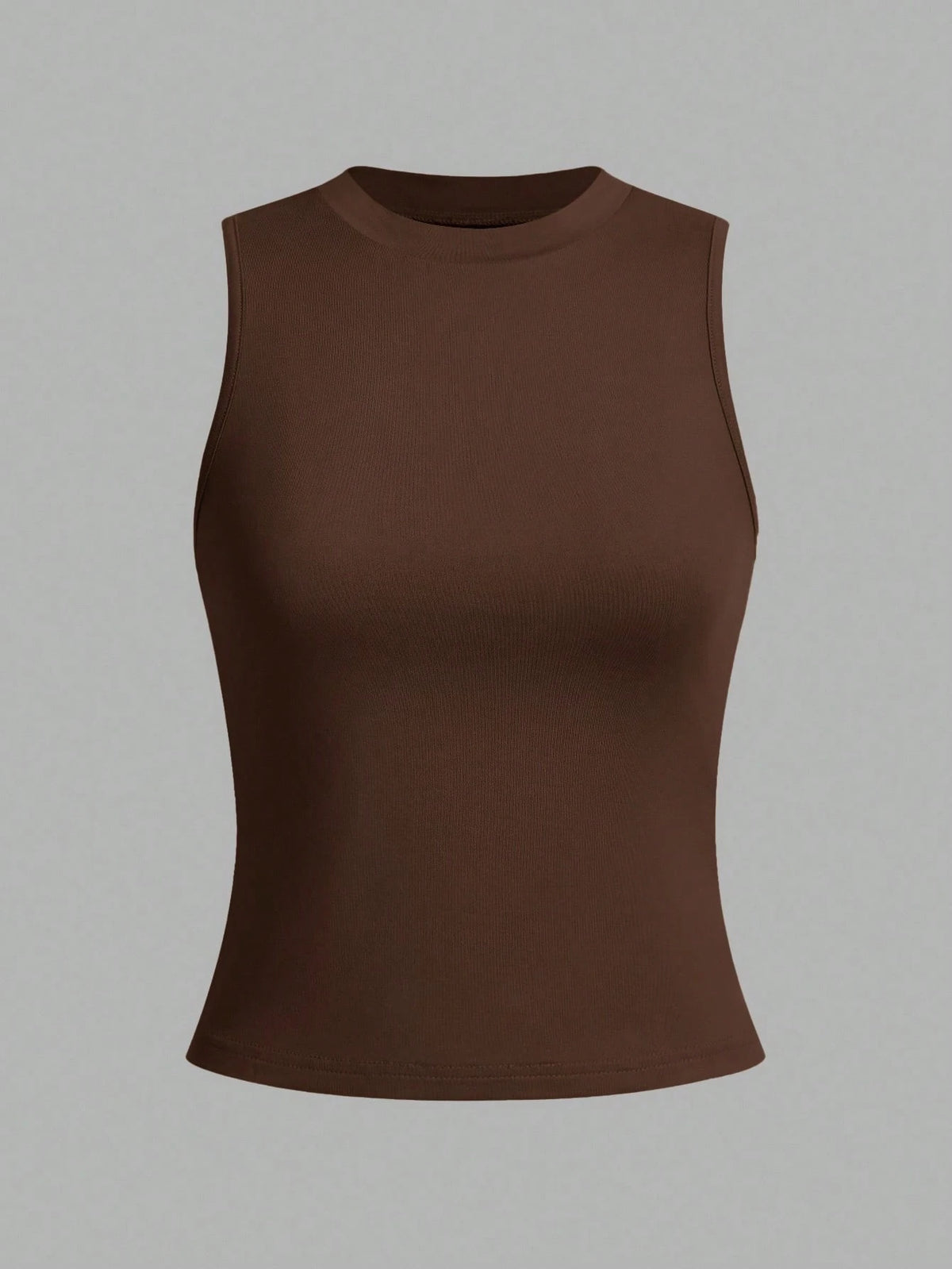 LUNE 3pcs/Set Women's Crew Neck Fitted Tank Top, Suitable For Spring/Summer Basic
