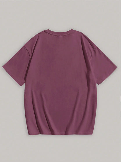 LUNE Casual "I DON'T CARE" Letter Print Regular Crew Neck Short Sleeve Women T-Shirt, Suitable For Summer Suitable For Going Out,Casual