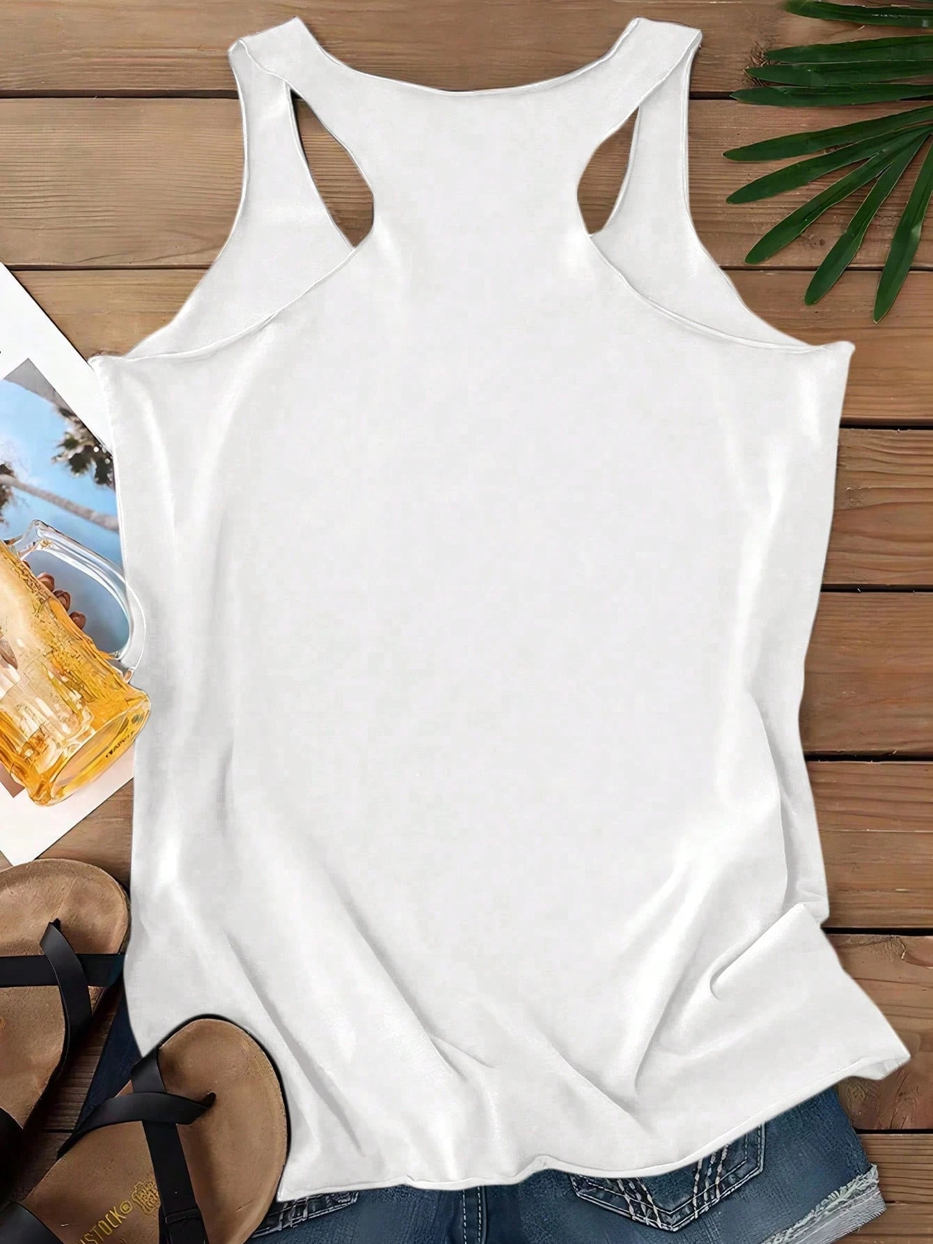 LUNE Casual Sunset Beach Coconut Tree Graphic Women Summer Tank Top Top Back To School,Casual