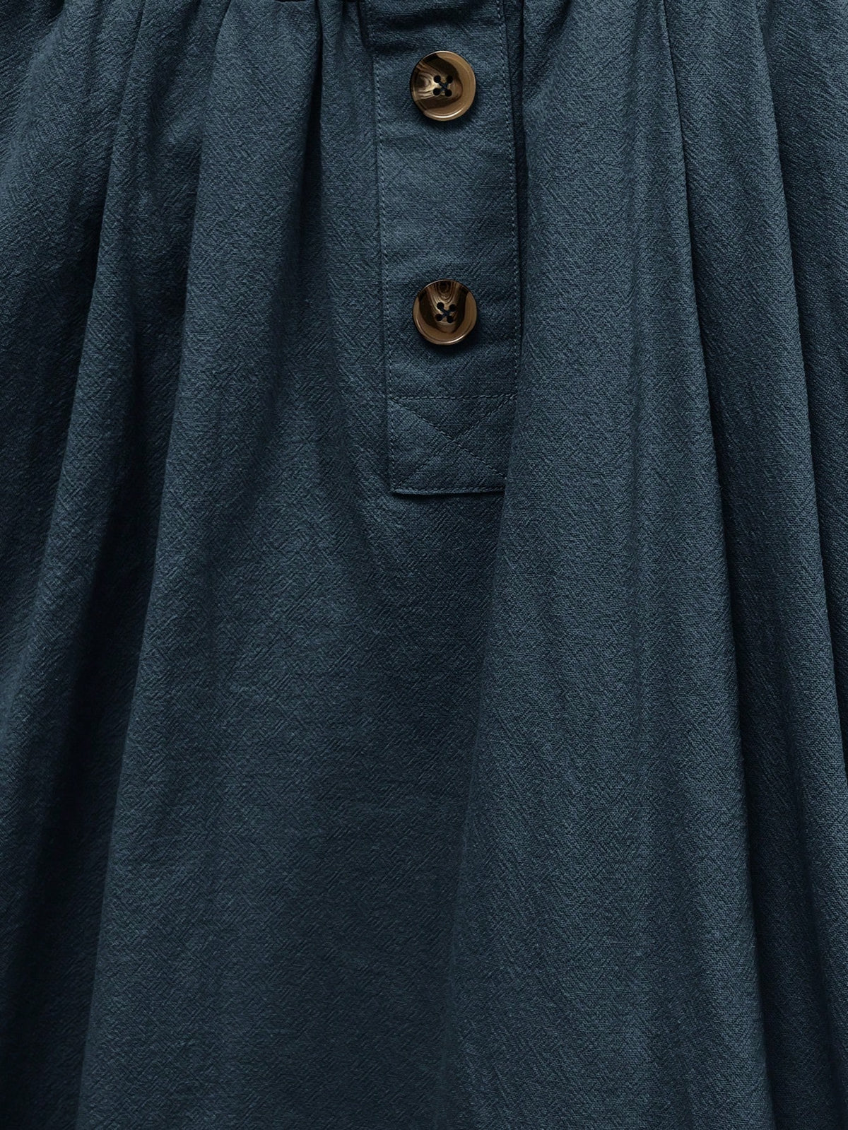 LUNE Paperbag Waist Hidden Pocket Button Detail Skirt,Casual