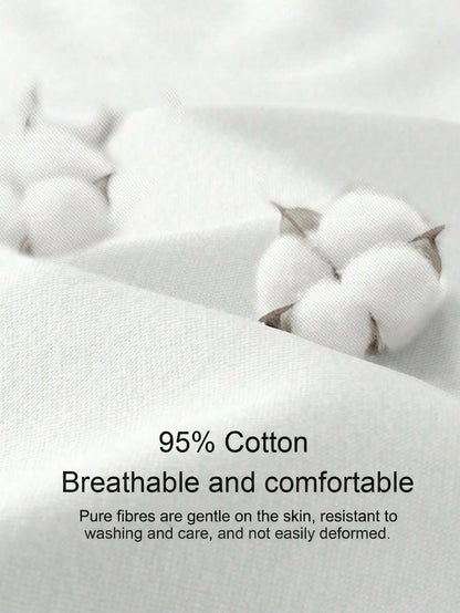LYSMO Women's 95% Cotton Black Autumn Basic Chic Shirt,Embroidered White Shell Trim V-Neck Flare Sleeve Top,Elegant Date Casual Minimalist Holiday T-Shirt