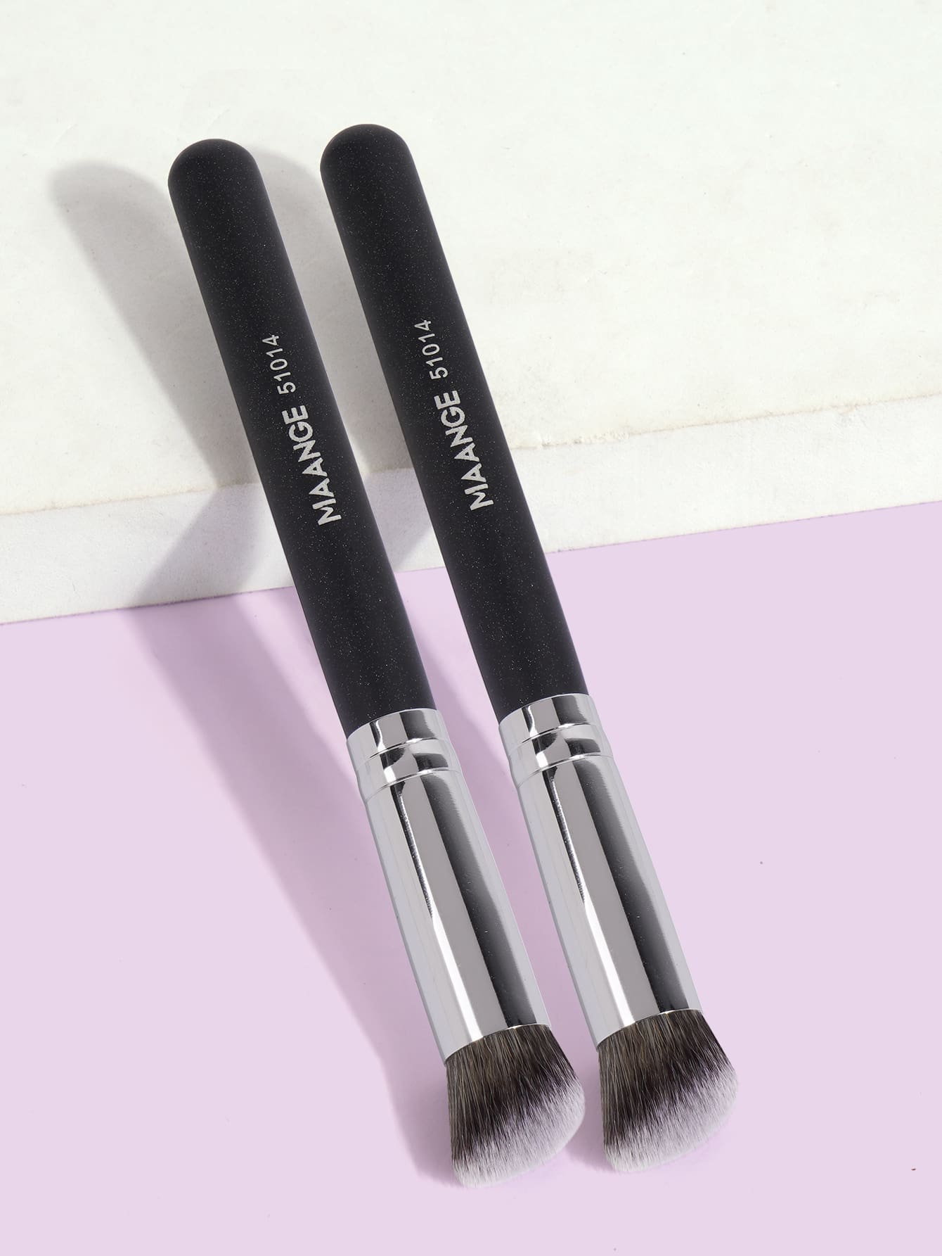 MAANGE 2pcs Professional Concealer Brush Set,Makeup Tools With Soft Fiber For Easy Carrying,Brush For Travel,Foundation Brush,Concealer Brush,Blush Brush,Contour Brush,Blush Brush,Bronzer Brush,Powder