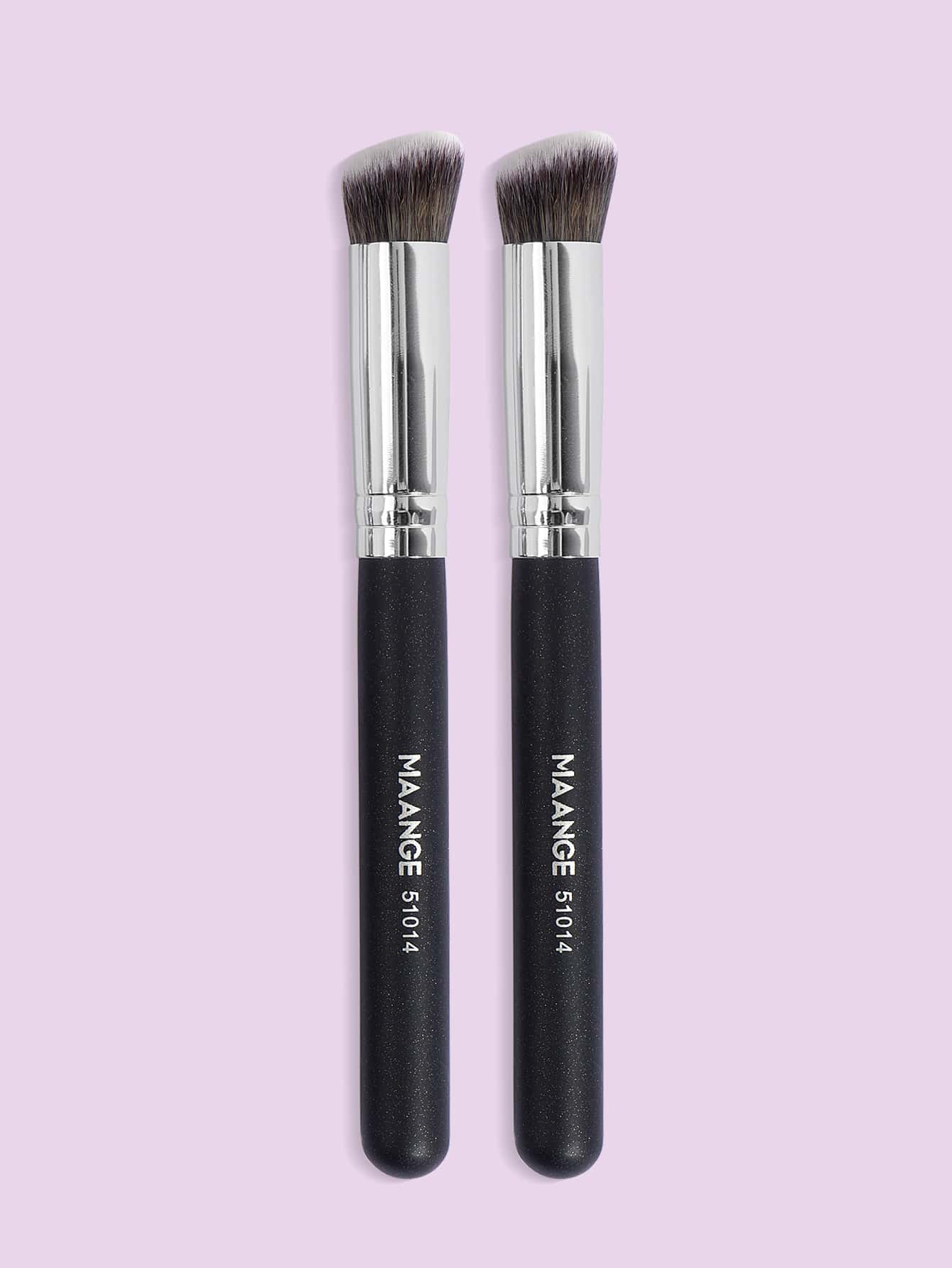 MAANGE 2pcs Professional Concealer Brush Set,Makeup Tools With Soft Fiber For Easy Carrying,Brush For Travel,Foundation Brush,Concealer Brush,Blush Brush,Contour Brush,Blush Brush,Bronzer Brush,Powder