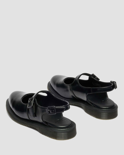 Madaline Mary Jane Smooth Leather Sling Back Shoes