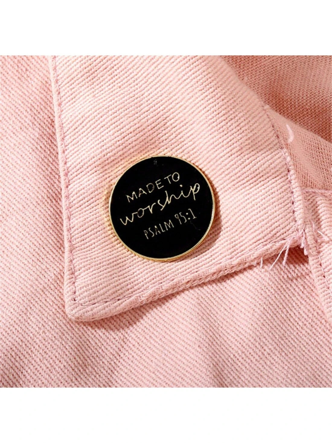 Made To Worship Psalm 95:1 Badge Enamel Pin Custom Decorative Brooches Ornaments Lapel Bag Badges Jewelry Gifts Pin Christmas Pins Pin For Clothes Bag Charm Backpack For School Kpop Teacher Supplies B