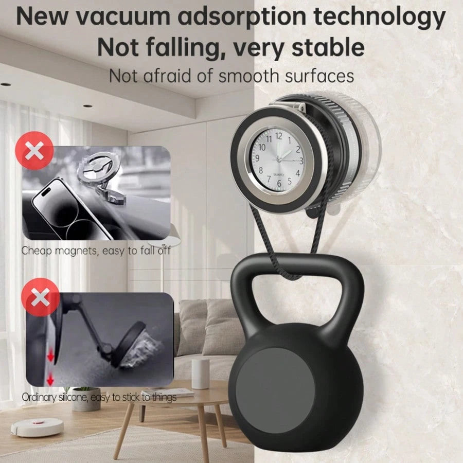 Magnetic 720° Rotating 3-Axis Foldable Car Mount, Strong Suction Cup & Twist Lock Base, Multi-Scenario Stand For Desk, Kitchen, And Smooth Surfaces.