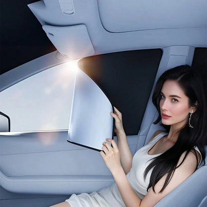 Magnetic Car Sunshade Window Curtains, Automatic Car Window Sunshades, Privacy Protection Window Sunshade Film, UV Protection Window Cover, Car Interior Accessories