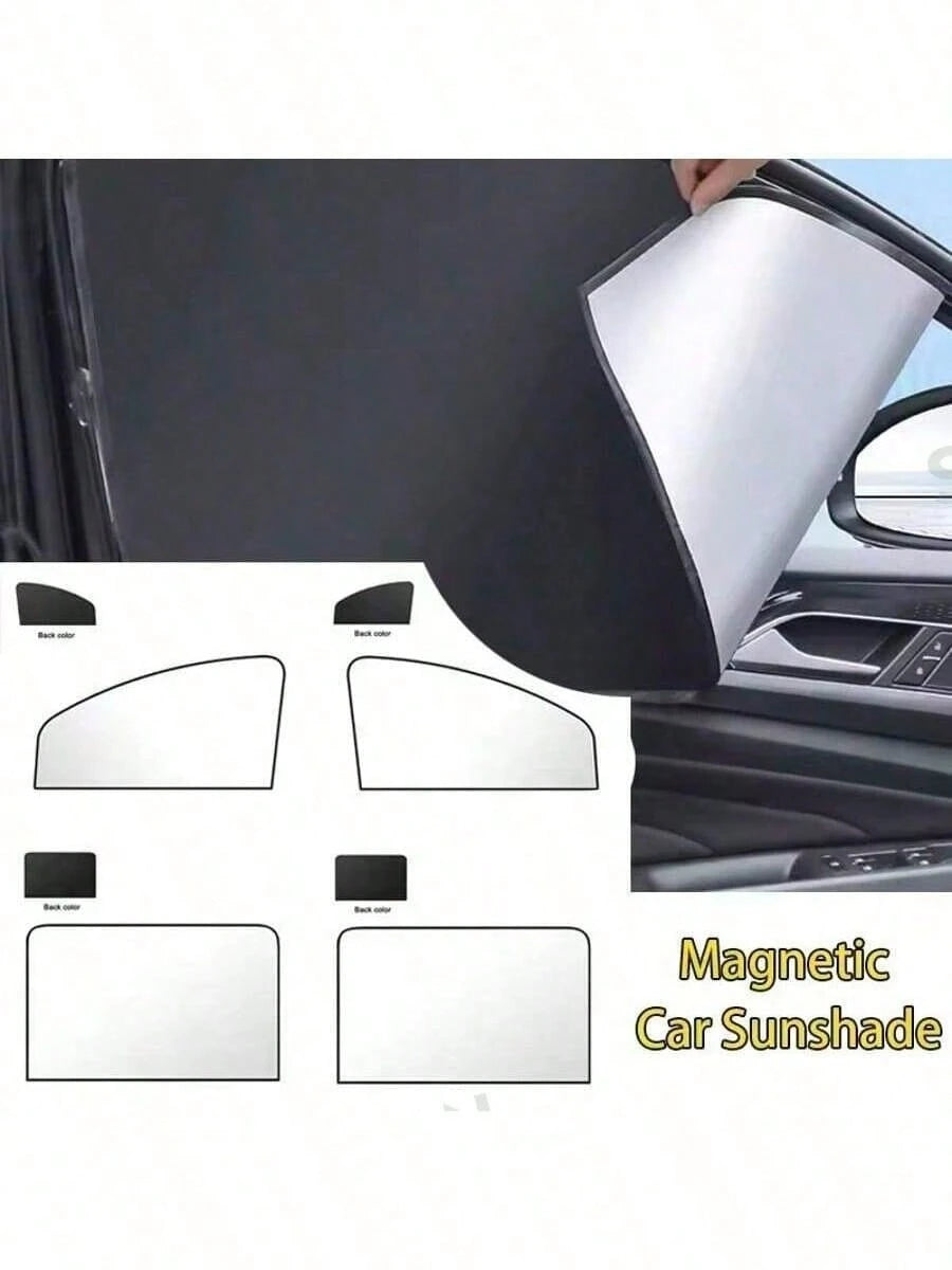 Magnetic Car Sunshade Window Curtains, Automatic Car Window Sunshades, Privacy Protection Window Sunshade Film, UV Protection Window Cover, Car Interior Accessories