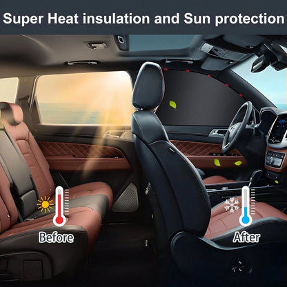 Magnetic Car Sunshade Window Curtains, Automatic Car Window Sunshades, Privacy Protection Window Sunshade Film, UV Protection Window Cover, Car Interior Accessories