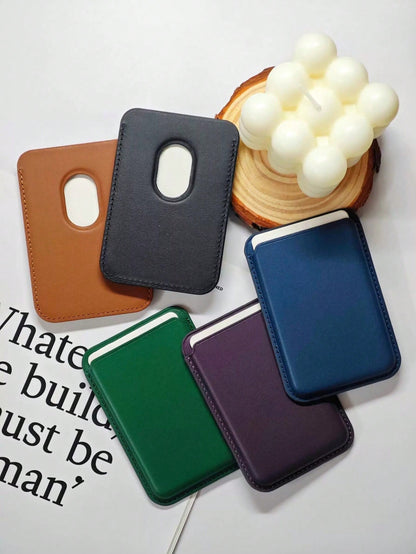 Magnetic Card Holder Case With Magsafe For IPhone 17/16/15/14/13/12, Leather Card Slot Wallet Phone Case, Creative Accessory