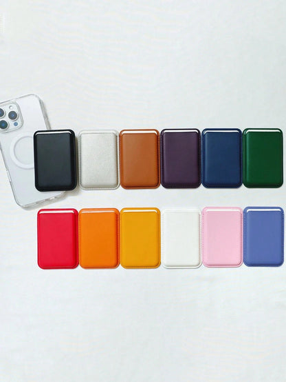 Magnetic Card Holder Case With Magsafe For IPhone 17/16/15/14/13/12, Leather Card Slot Wallet Phone Case, Creative Accessory