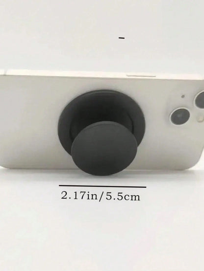 Magnetic Phone Grip Stand With Magnetic Base- Foldable, Compatible With IPhone, Non-Slip Base, Space-Saving Design, Suitable For Video Calls, Gaming, Car Dashboard- Compatible Accessories, Magnetic