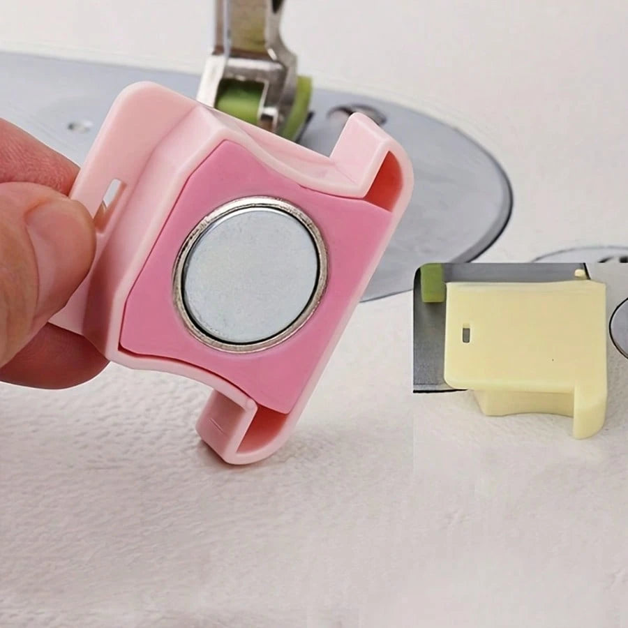 Magnetic Sewing Guide- Non-Slip Fabric Protector, Made Of Strong Magnet And Durable Plastic, Enables Precise Sewing And Stitching