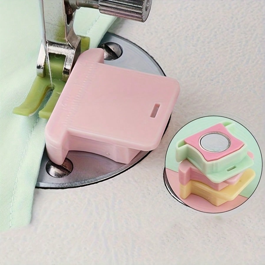 Magnetic Sewing Guide- Non-Slip Fabric Protector, Made Of Strong Magnet And Durable Plastic, Enables Precise Sewing And Stitching