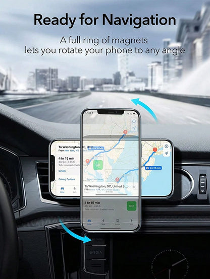 Magnetic Wireless Phone Holder Car Charger Car Mount With Fast Charging Wireless Magnet Car Phone Holder Compatible With IPhone 17/17 Pro/17 Pro Max/17 Plus/Air/16/16 Pro/16 ProMax/16 Plus15/15 Pro/15