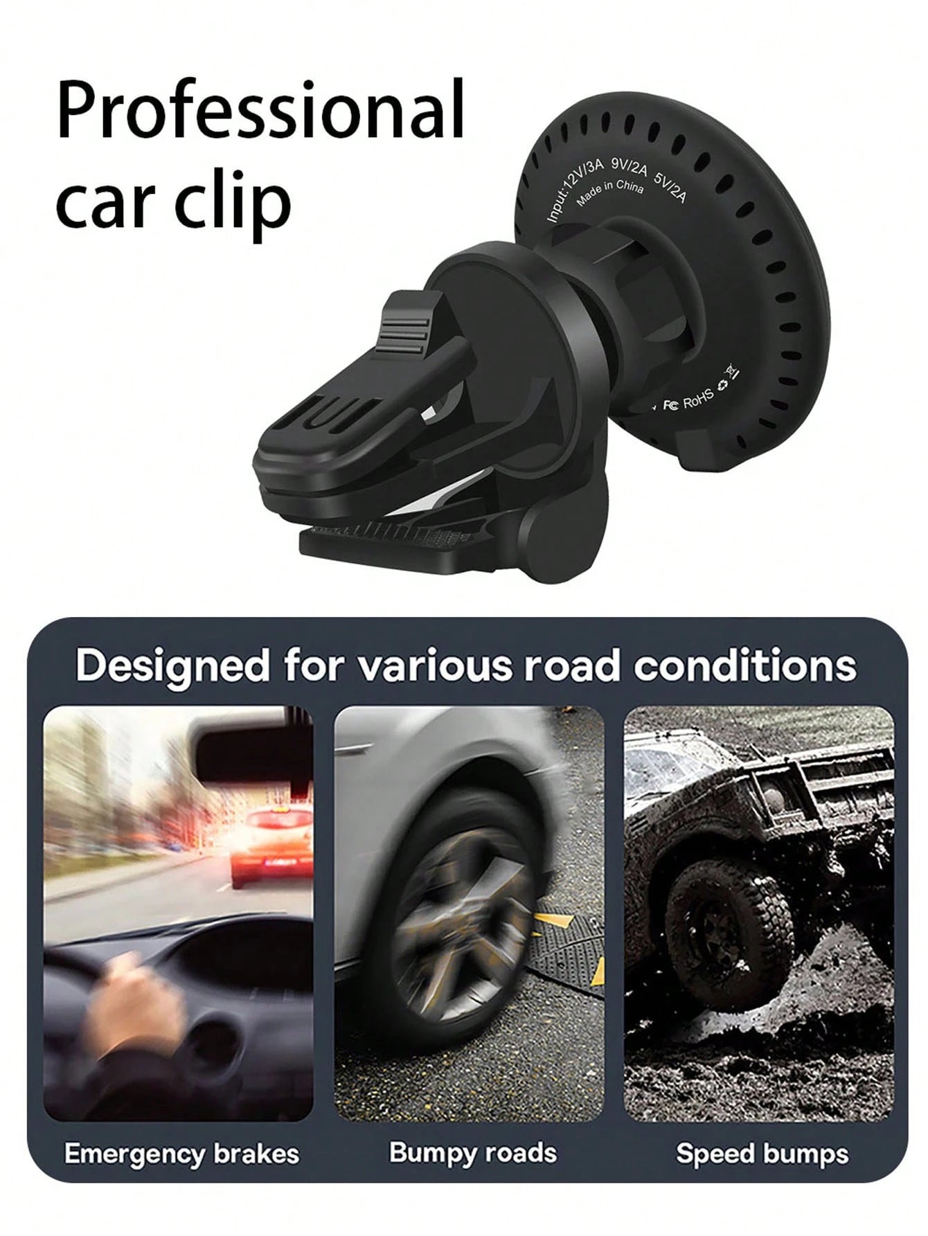 Magnetic Wireless Phone Holder Car Charger Car Mount With Fast Charging Wireless Magnet Car Phone Holder Compatible With IPhone 17/17 Pro/17 Pro Max/17 Plus/Air/16/16 Pro/16 ProMax/16 Plus15/15 Pro/15