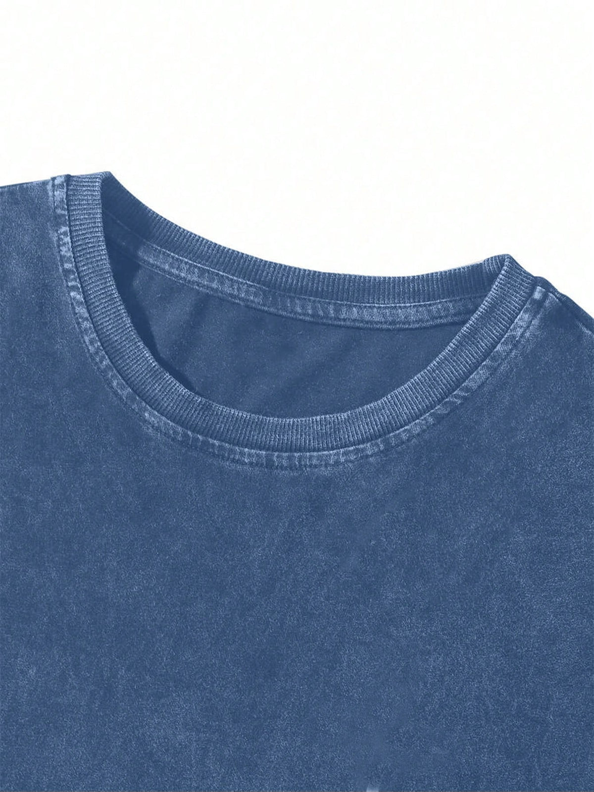 Manfinity Hypemode Men's Casual Floral Embroidery Washed Cotton Loose Fit T-Shirt, Fashionable Street Style For Daily Commute, Summer Y2k Graphic Tee