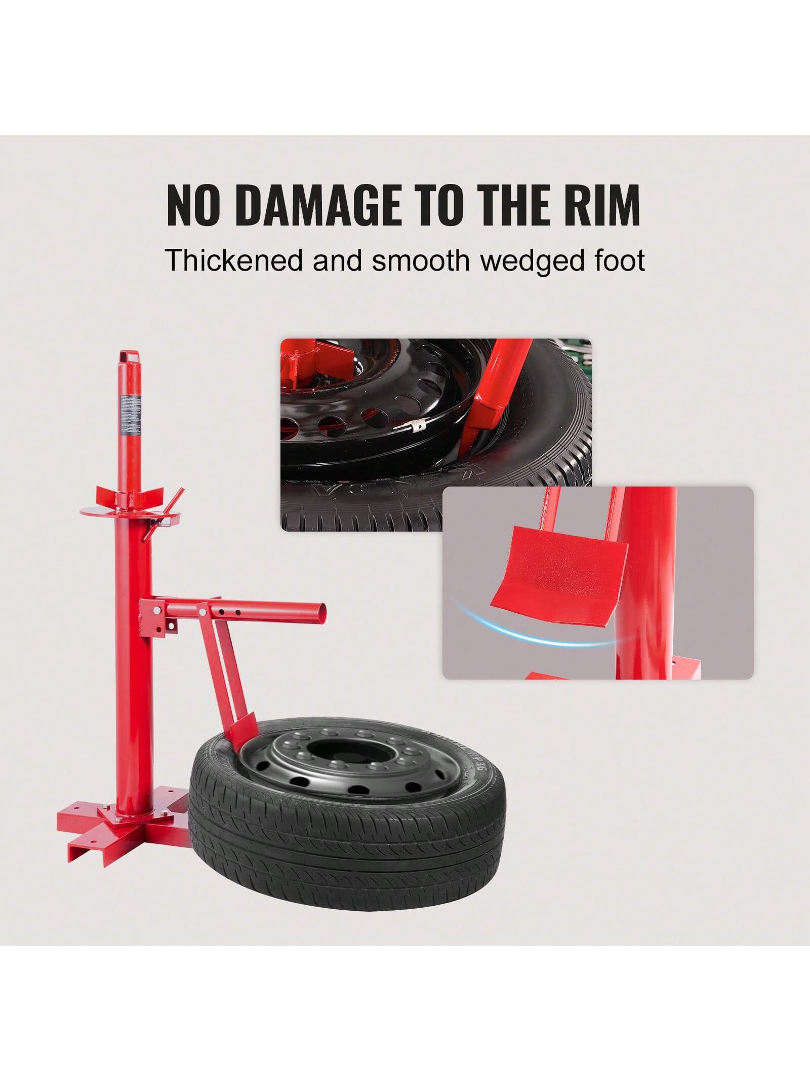 Manual Tire Changer, Tire Mount Demount Tool, Truck Tire Changer Mount Demount 22.5-24.5 In Radial Bias Ply/Tubeless Tire, With Extra Keeper, Tubeless Truck Bead Breaker, 3 PCS Tire Changing Tools, Co