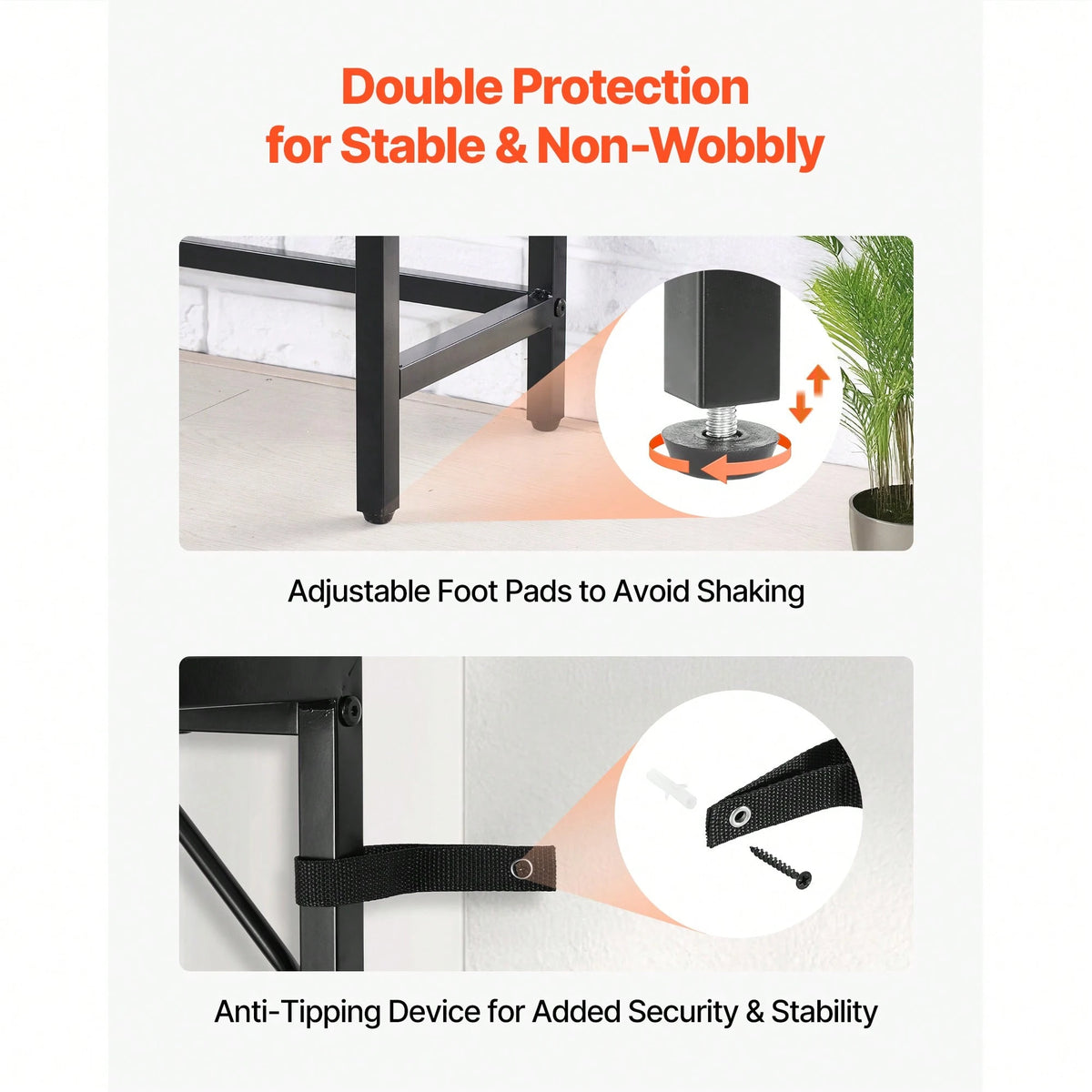Marble Console Table, Modern Narrow Long Console Table With Power Outlet, Thin Sofa Side Table With Iron Tubes, Anti-Tip Device And Triangular Support For Living Room, Hallway, Entryway, Foyer