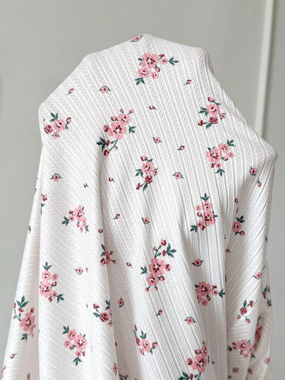 Maternity Ditsy Floral Button Half-Placket Long Sleeve Casual Nursing Top