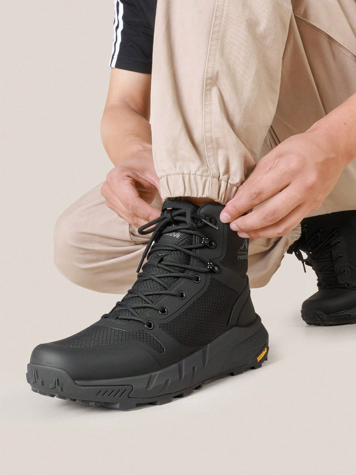 Men's 8-9 Inch Tactical Boots- Lightweight Military Combat Hiking & Motorcycle Work Boots With Side Zipper, All-Day Comfort
