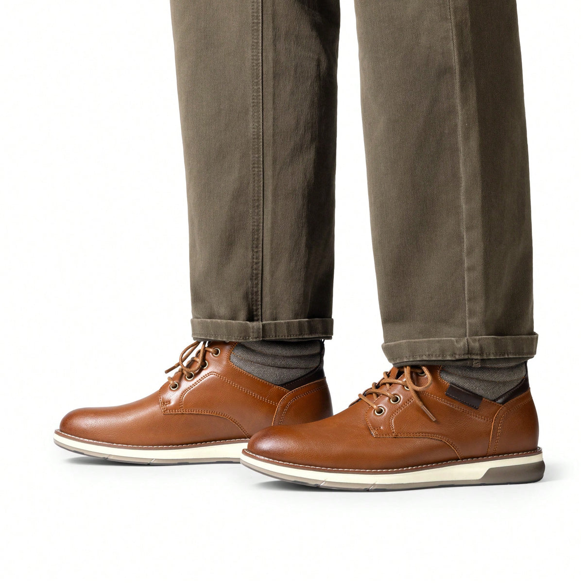 Men's Chukka Boots Business Formal Dress Shoes Leather Casual Comfortable