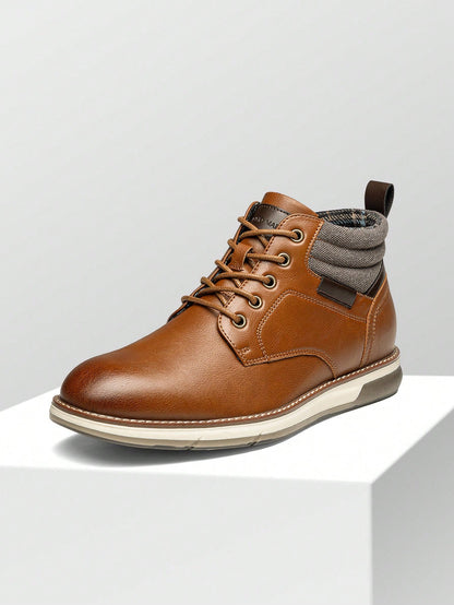 Men's Chukka Boots Business Formal Dress Shoes Leather Casual Comfortable