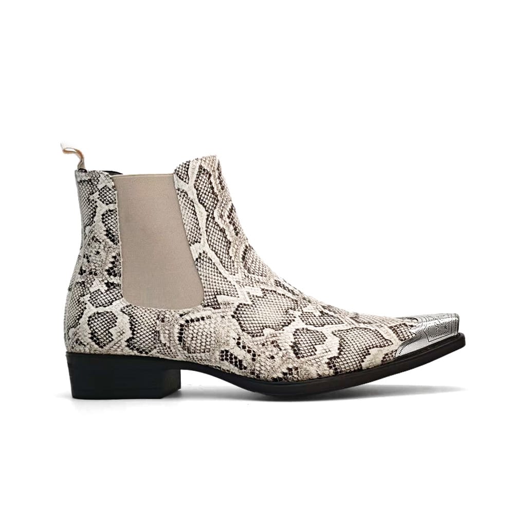 Men's Fashion Chelsea Boots, Cowboy Boots, Western Boots, Short Boots. Low Heel, Elastic Waistband. Stylish For Streetwear, Parties, Weddings, And Business. Christmas, Father's Day, Holiday Gifts.