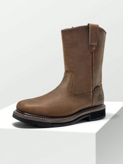 Men's Waterproof Pull-On Western Boots Work Boots