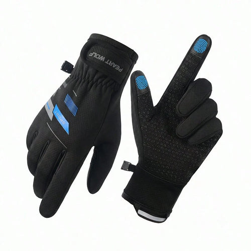 Men's Winter Touchscreen Warm Gloves, Suitable For Cold Weather Running, Cycling, Driving, Hiking, Biking, Working And Outdoor Activities