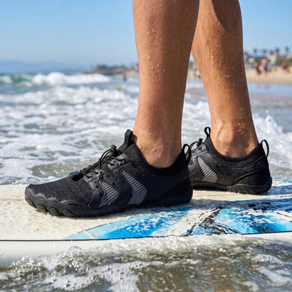 Mens Water Shoes For Holiday Light Weight Beach Sports Sneakers Wading Shoes For Drifting Quick Dry Anti-Slip Water Fitness Shoes