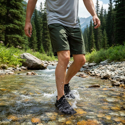 Mens Water Shoes For Holiday Light Weight Beach Sports Sneakers Wading Shoes For Drifting Quick Dry Anti-Slip Water Fitness Shoes