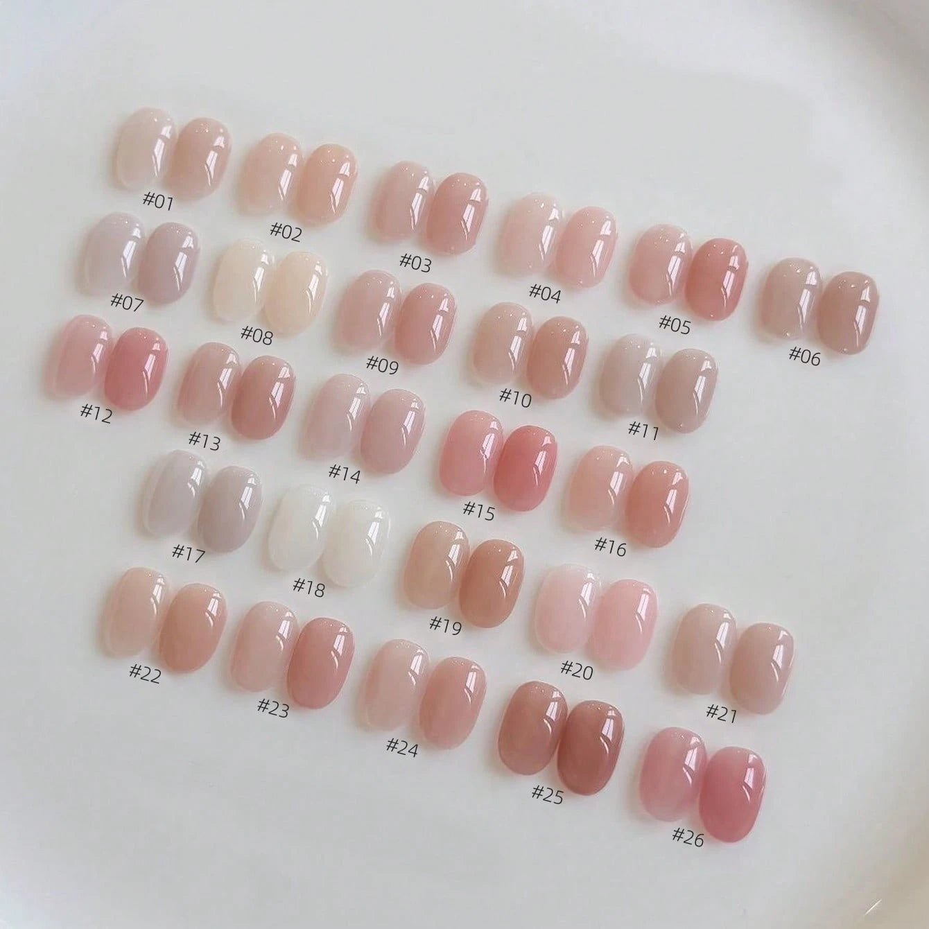MIANEL GEL 10ml Summer 2026 New Ice-Transparent Gentle Nude Gel Nail Polish Pink Jelly Color Series Skin-Friendly Mild For Salon DIY Nail Art LED Cured