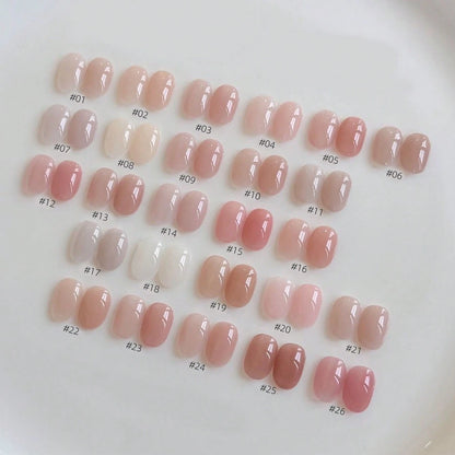 MIANEL GEL 10ml Summer 2026 New Ice-Transparent Gentle Nude Gel Nail Polish Pink Jelly Color Series Skin-Friendly Mild For Salon DIY Nail Art LED Cured