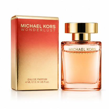Michael Kors Wonderlust Eau De Parfum Mini 4ml/ 0.14 Fl Oz Travel Size Perfume For Women – Floral Oriental Designer Fragrance Gift For Her