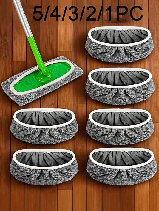 Microfiber Mop Pads Replacement, Absorbent Dry And Wet Use Flat Mop Covers, Washable Mop Refills For Hardwood Floor Cleaning, Floor Cleaning Supplies