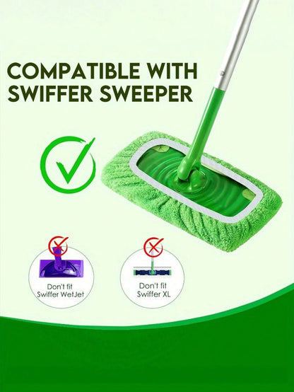 Microfiber Mop Pads Replacement, Absorbent Dry And Wet Use Flat Mop Covers, Washable Mop Refills For Hardwood Floor Cleaning, Floor Cleaning Supplies